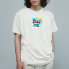 bugisショップの煌めくトロピカルバード🐦️ Organic Cotton T-Shirt