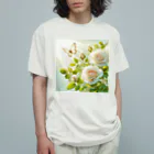 Rパンダ屋の「白薔薇」グッズ Organic Cotton T-Shirt