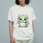 mamu2024のどらちゃん オーガニックコットンTシャツ