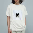 黒柴むさし君のSimpleむさし君 オーガニックコットンTシャツ