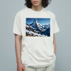 ジャパネットケフィアのアルプスの守り手 マッターホルン Organic Cotton T-Shirt