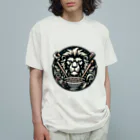 Rainのラーメン大好きライオン Organic Cotton T-Shirt