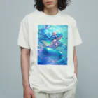 AQUAMETAVERSEの大切な人を想う人魚姫　7883 Organic Cotton T-Shirt