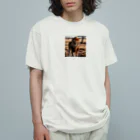 きんにくゆうたろうのサバンナのライオン Organic Cotton T-Shirt