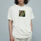 neeeeeeの草と犬 Organic Cotton T-Shirt