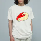 Lily bird（リリーバード）の優しいうさぎリンゴちゃん オーガニックコットンTシャツ