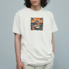 ハワイライフのハワイ（和テイスト） オーガニックコットンTシャツ