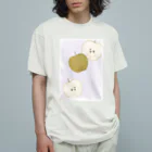 セイメイのにわの季節の香り_梨(薄桃色) オーガニックコットンTシャツ