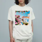 HOSHI-TANEKO🌠の🌺南欧家並み🏠 オーガニックコットンTシャツ