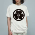 Yukimurakun「Samurai」のマルニカタバミ オーガニックコットンTシャツ