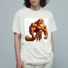 マッスルアニマルのねこマッチョ Organic Cotton T-Shirt