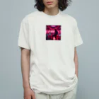 赤ペンギン@AIのネオンコクピット・ヴォヤージュ Organic Cotton T-Shirt
