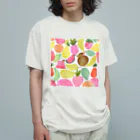 suzuのパステルフルーツ Organic Cotton T-Shirt