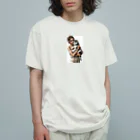 やまけんのかわいさ満点！子犬のハスキー！ Organic Cotton T-Shirt