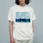 Nakanoemiの山のある風景 オーガニックコットンTシャツ