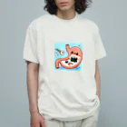 mikan_juiceのただいま消化中胃袋tシャツ オーガニックコットンTシャツ