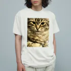 キャットモカの猫のサイベリアン オーガニックコットンTシャツ