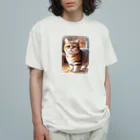 SAKIのマンチカン Organic Cotton T-Shirt