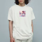 yukatagirlsの「あの人、まだかなあ？」 オーガニックコットンTシャツ