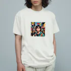 ETOWA_TOWAの飲屋街 Organic Cotton T-Shirt