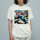 ぴよぴよショップの人魚姫のお昼寝 Organic Cotton T-Shirt