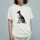 チェリモヤのイタリアン グレイハウンド 02 Organic Cotton T-Shirt