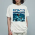 AQUAMETAVERSEのモルジブの大海原で人魚が泳いでいますsanae2074 Organic Cotton T-Shirt