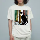 Ppit8のスパイ猫ちゃん、ミッション中！ オーガニックコットンTシャツ