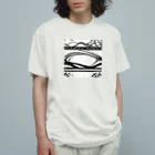 ZZRR12の波紋模様 オーガニックコットンTシャツ