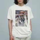 moegifloppaのおすましカラカル・カーラちゃん Organic Cotton T-Shirt