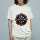 psychedelic mountainのmandala Organic Cotton T-Shirt