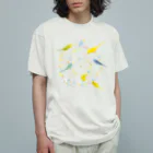 ことりスイーツのセキセイさんと金平糖 Organic Cotton T-Shirt