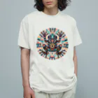 MU-SI-REのエスニックカエル Organic Cotton T-Shirt