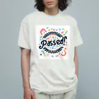 わっしょいの合格PASSED オーガニックコットンTシャツ