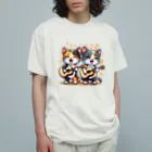 チェリモヤのねこコーラス 13 Organic Cotton T-Shirt