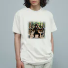 cache2445の鍛えているサル Organic Cotton T-Shirt