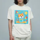 はなにゃんのおうちのおいしソーダ！ オーガニックコットンTシャツ