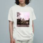 nightwalkerの冬のモンマルトルの丘 オーガニックコットンTシャツ