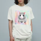 はちみつあめの夢色ハムスター オーガニックコットンTシャツ