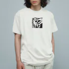 kensuke Ouchiのデザインハート オーガニックコットンTシャツ