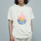 モノウサワールドの水ヨーヨーに住むアヒルさん① Organic Cotton T-Shirt