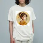 AQUAMETAVERSEの美少女・In the circle Tomoe bb 2712 オーガニックコットンTシャツ