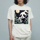 はちみつあめの親子でお月見 Organic Cotton T-Shirt