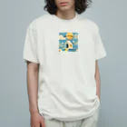 wa wanriseの幸せをもたらす小鳥 Organic Cotton T-Shirt