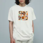 あとりえmignonのハロウィンドッグ Organic Cotton T-Shirt