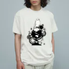 ろう飼い主のオウムと地球儀 Organic Cotton T-Shirt