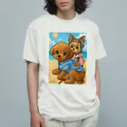 マロンとショコラの大冒険のマロンとショコラの休日リゾート Organic Cotton T-Shirt