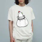 Cɐkeccooのよいものです-いっぱいいっぱいのとり オーガニックコットンTシャツ