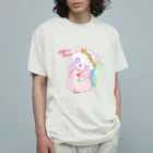 メルティカポエミュウのけせにゃせにゃ オーガニックコットンTシャツ