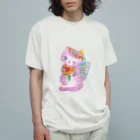 メルティカポエミュウのミュウシュカフェアリー オーガニックコットンTシャツ